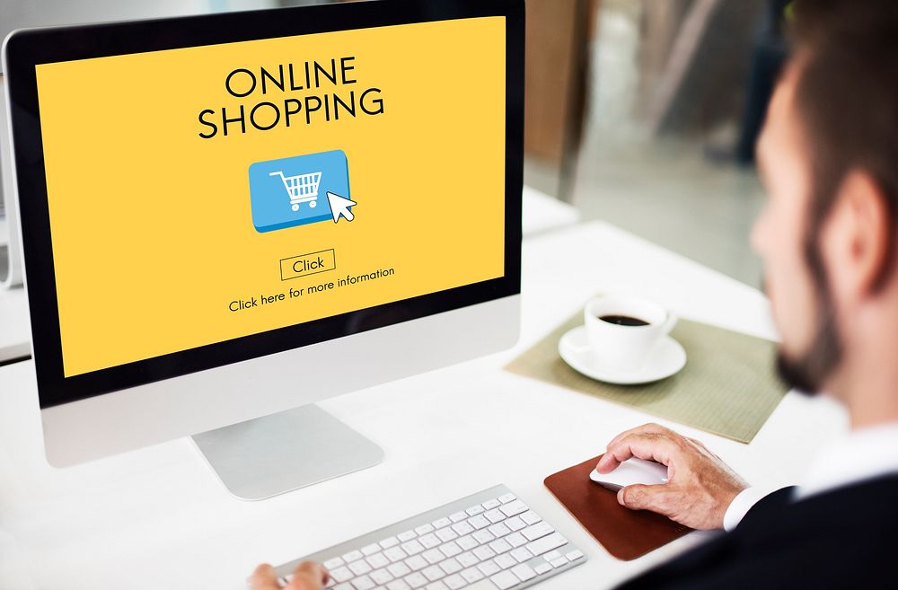 Online Shopping Commerce E-business Concept