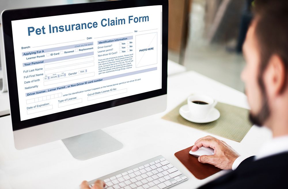 Pet Insurance Claim Form Protection Safety Health Concept
