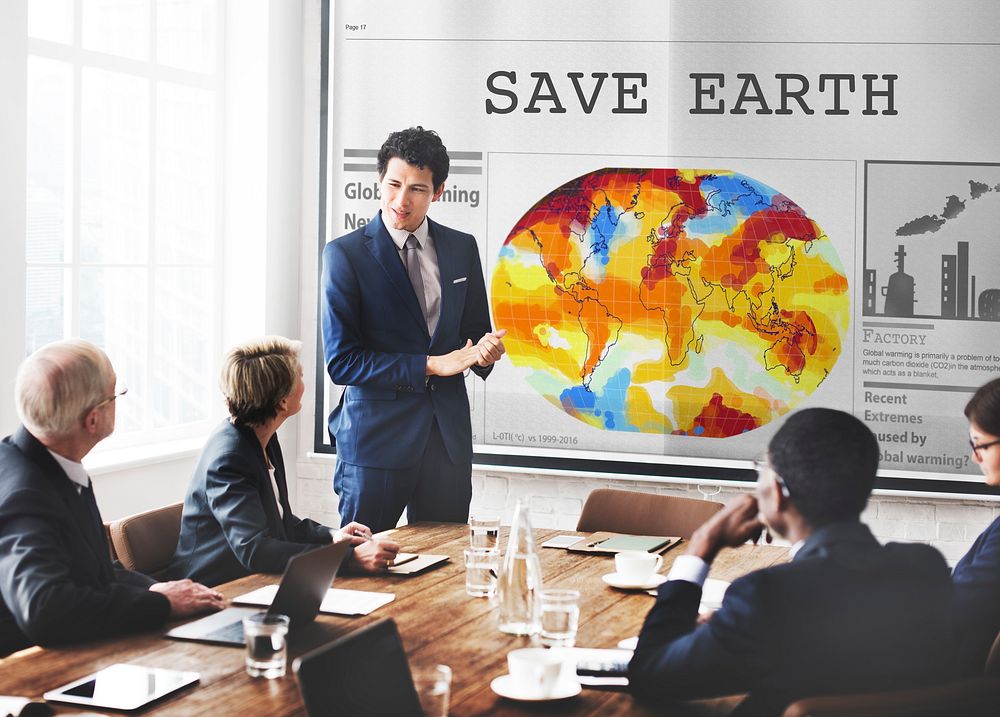 Save Earth Environment Conservation Protection Concept