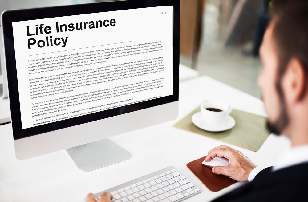 Life Insurance Policy Terms of Use Concept