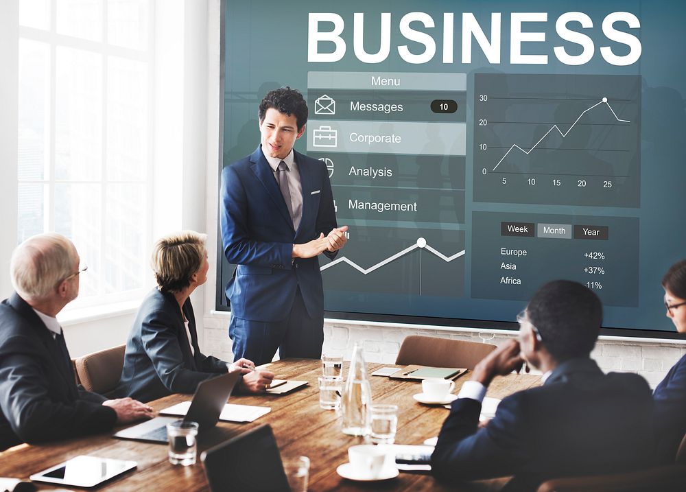 Business Chart Work Analysis Concept