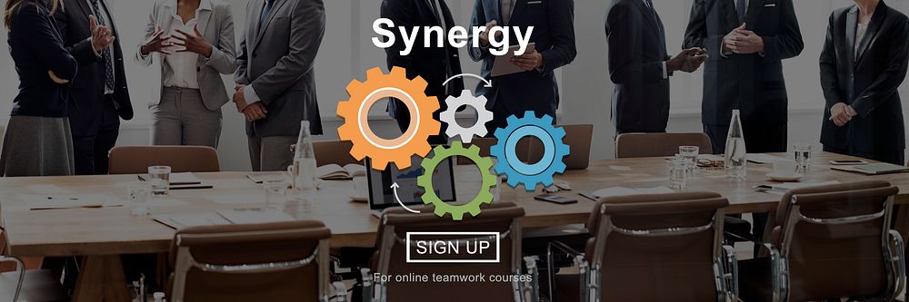 Synergy Collaboration Cooperation Teamwork Concept