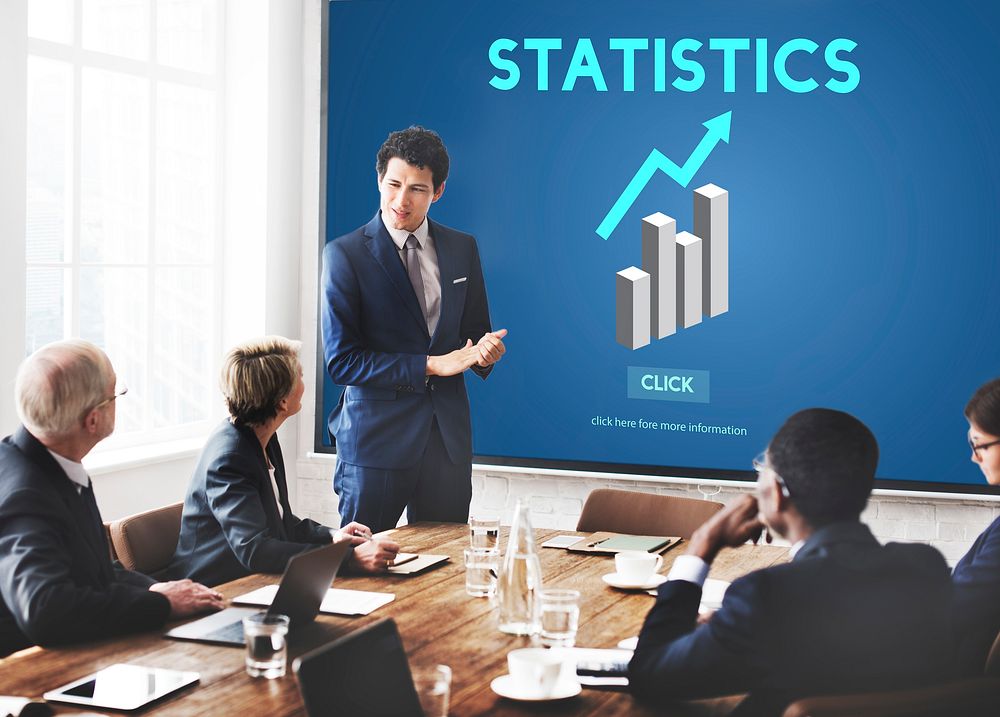 Statistics Analysis Business Data Diagram Growth Concept