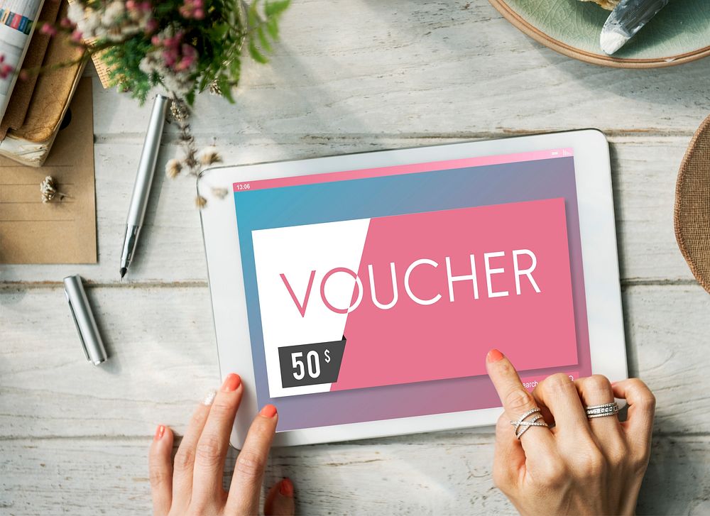 Gift Card Voucher Coupon Graphic Concept