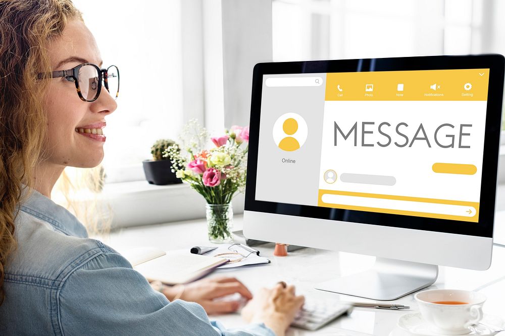 Message Live Chat Communication Concept