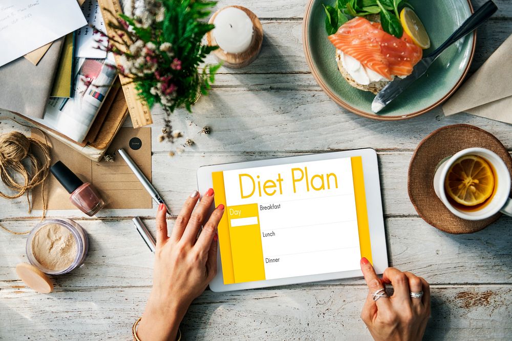 Diet Plan Nutrition Eating Selection Restriction Concept