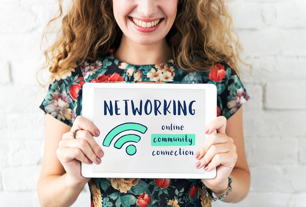Networking communication Connection Share Ideas Concept