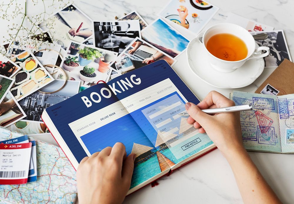 Booking Hotel Reservation Travel Destination Concept