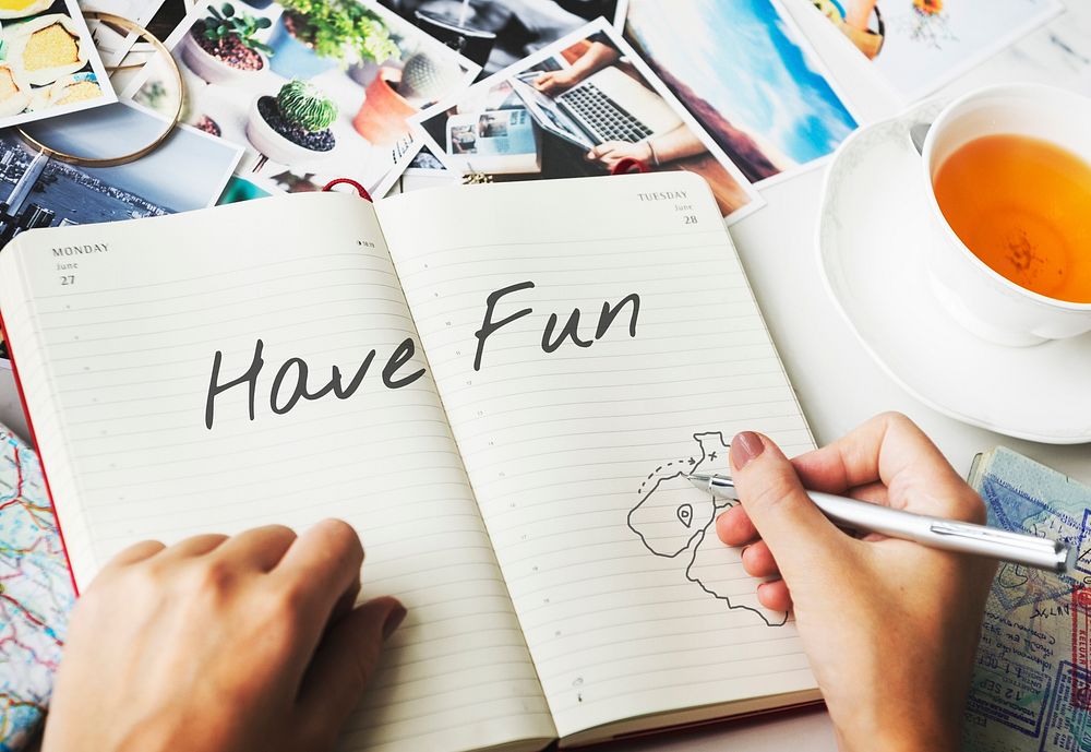 Be Happy Fun Weekends Concept