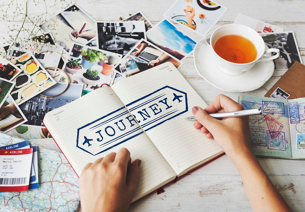 Journey Explore Travel Trek Trip Tour Graphic Concept