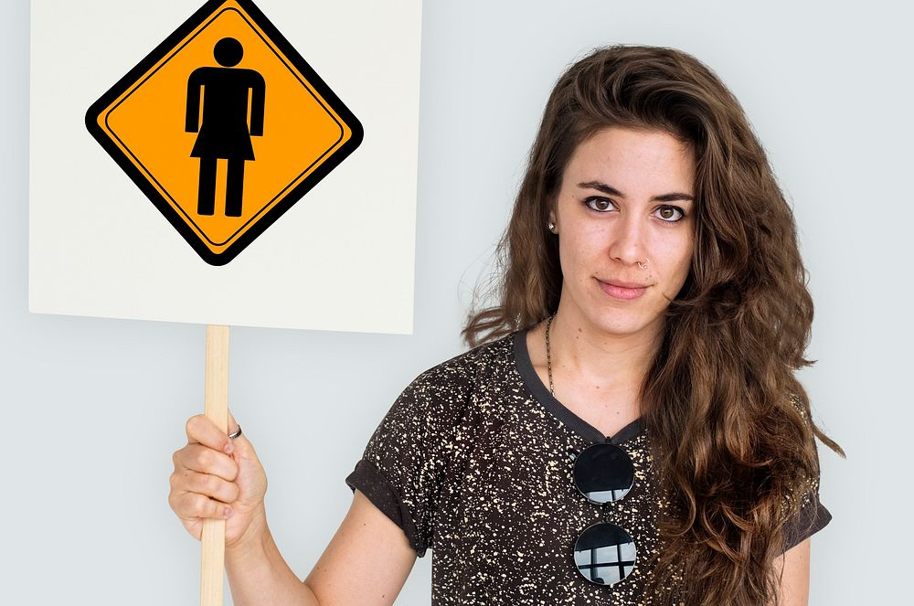 Women Toilet Restroom WC Sign