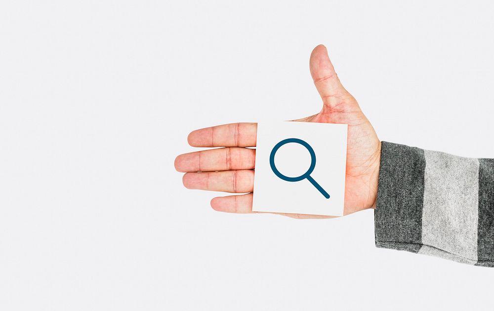 Magnifying glass search icon graphic symbol