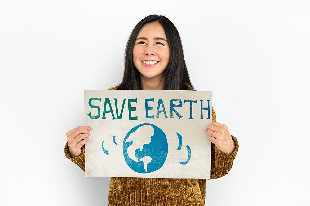 Earth Day Globe Icon Sign Graphic