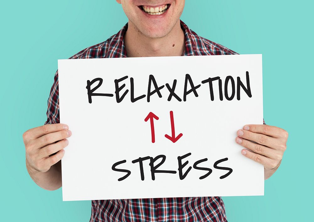 Lifestyle Antonyms Relaxation Stress Illustration