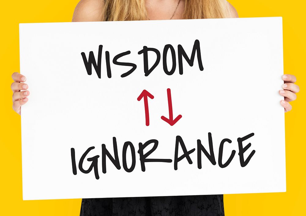 Proficiency Antonyms Wisdom Ignorance Illustration