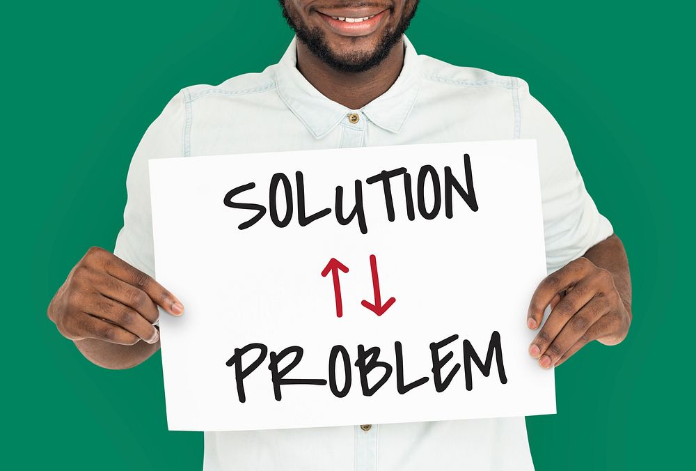 Problem Solution Arrow Up Down Word
