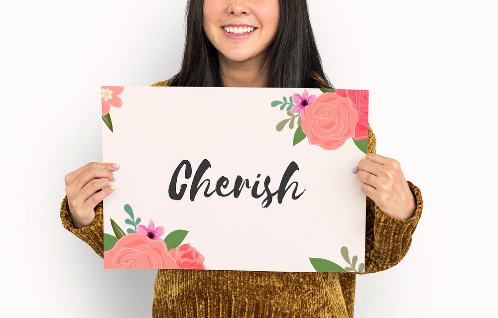 Cherish Love Letter Message Words Graphic