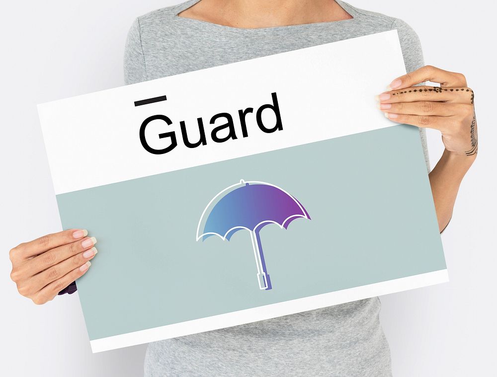 Warranty Security Safety Protection Guard Guarantee Umbrella Icons Symblos