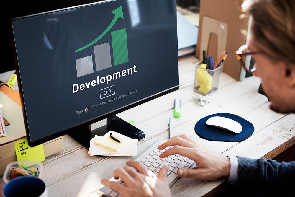 Development Management Business Solution Website Concept