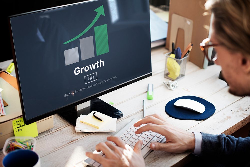 Growth Improvement Success Development Website Concept