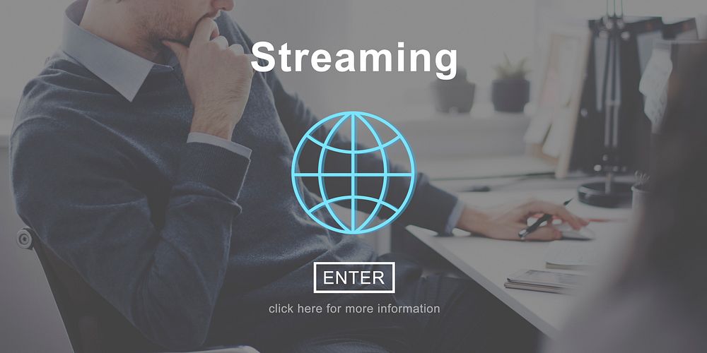 Streaming Internet Media Computer Download Concept