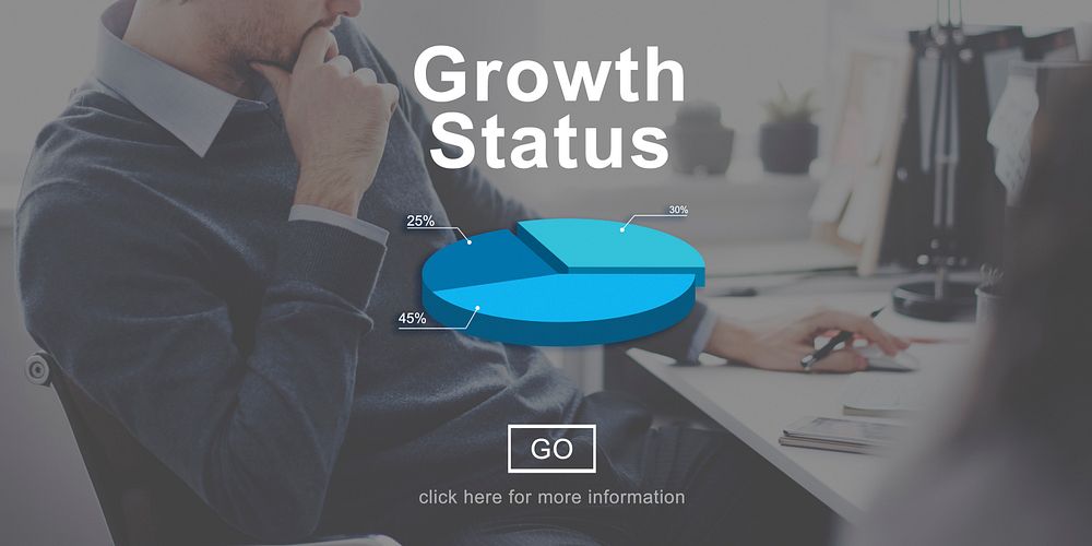 Growth Status Technology Online Website Concept