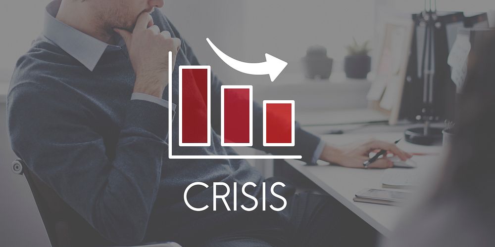 Recession Decrease Business Barchart Concept