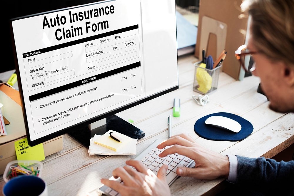Auto Insurance Claim Form Document Indemnity Concept