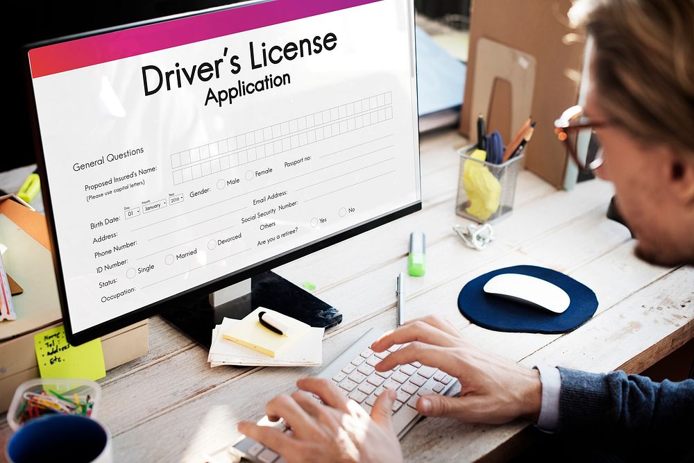 Driver License Permission Drive Concept
