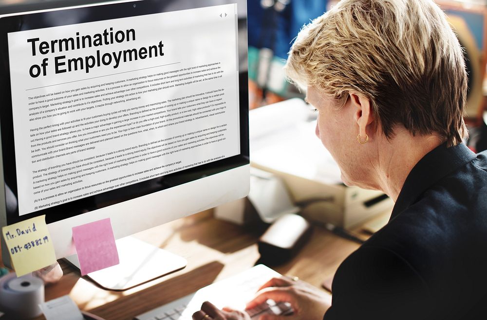 Termination of Employment Form Concept