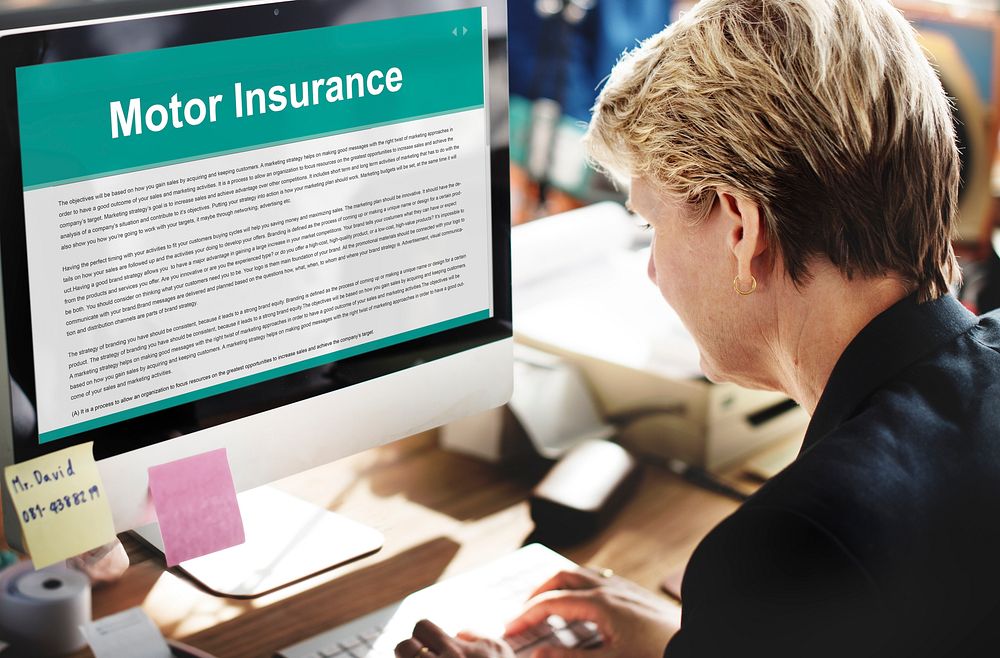 Motor Insurance Legal Claim Contract Documents Concept