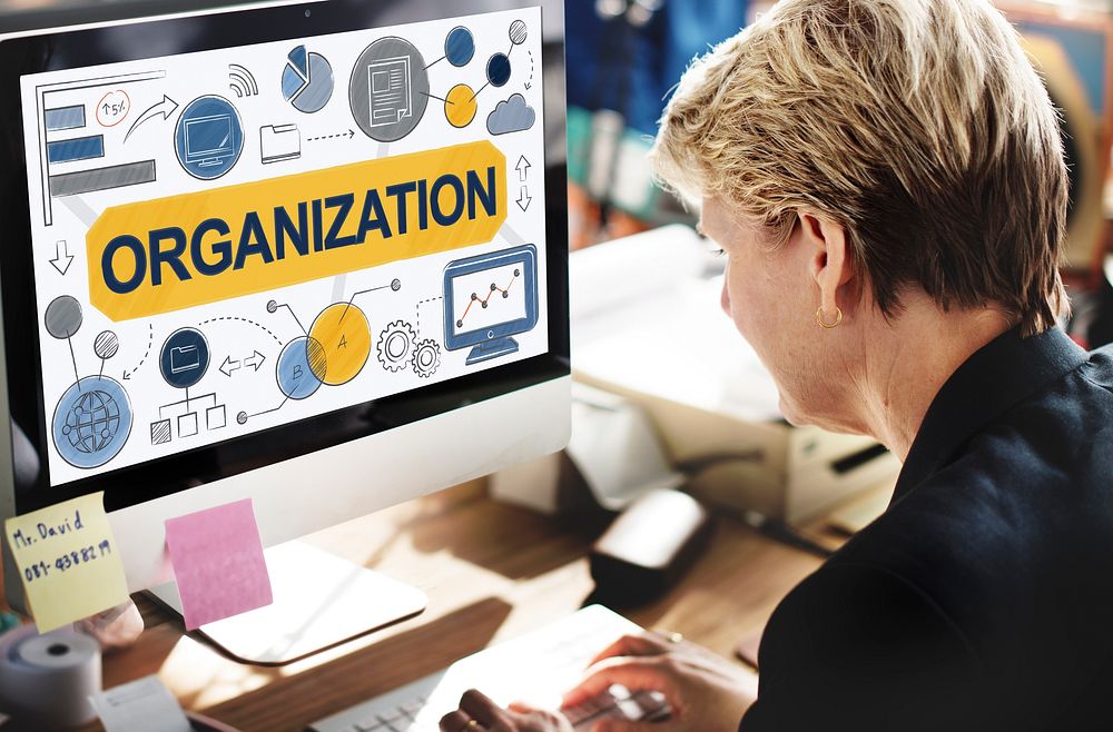 Organization Management Structure Corporate Team Concept