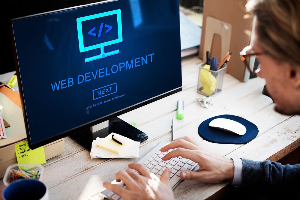 Web Development Innovation Network Vision Concept