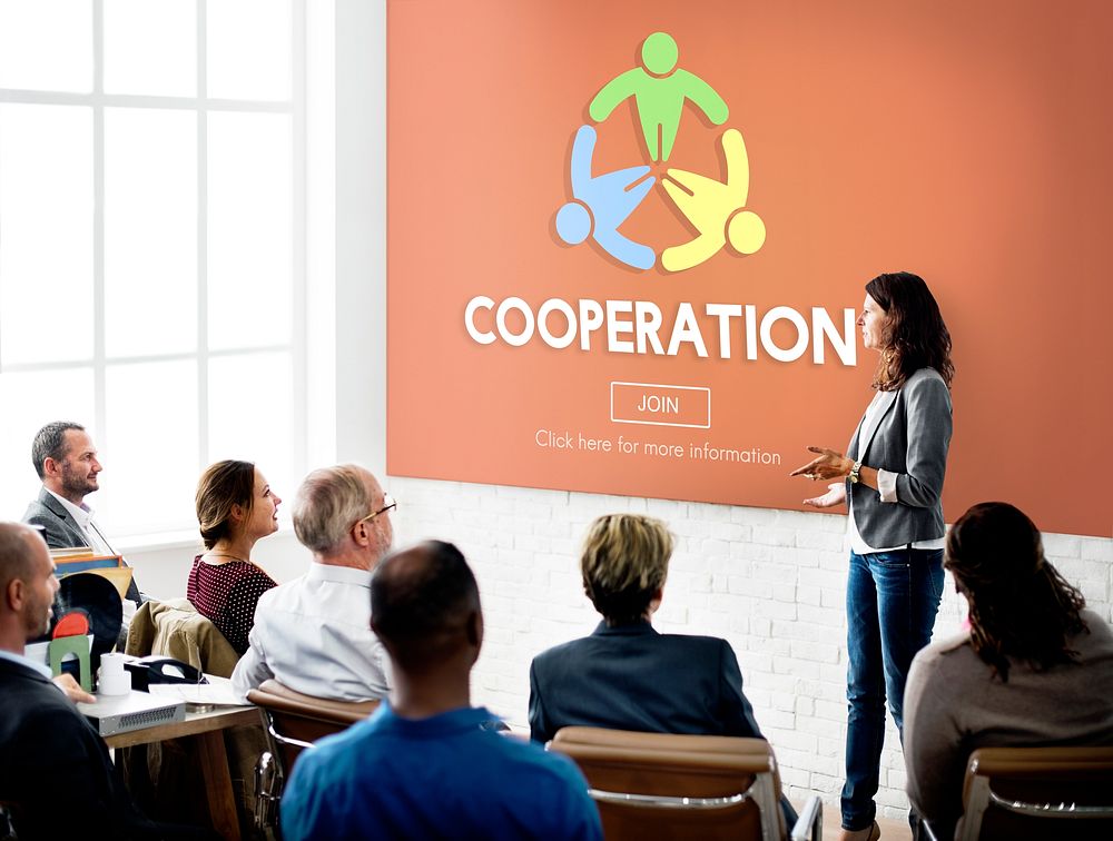 Cooperation Together Unity Teamwork Support Concept