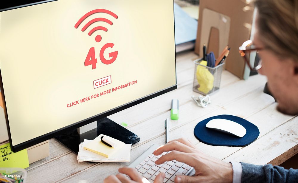 4G Digital Internet Network Technology Wifi Concept