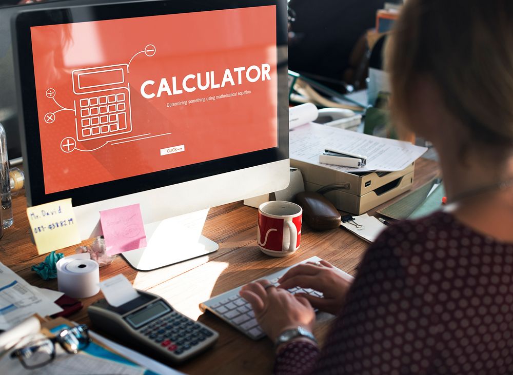 Calculator Mathematics Accounting Financial Equipment Concept
