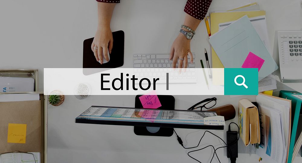 Editor Copywriter Publication Publishment Publish Concept