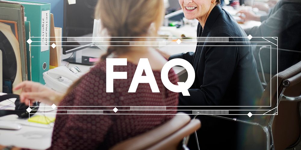 FAQ Answer Communication Help information Concept