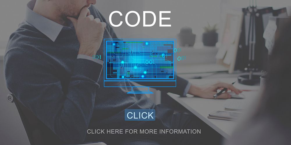 Code Technology Computing Data Digital Concept