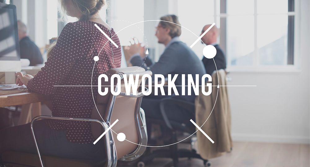 Coworking Working Corporate Colleagues Concept