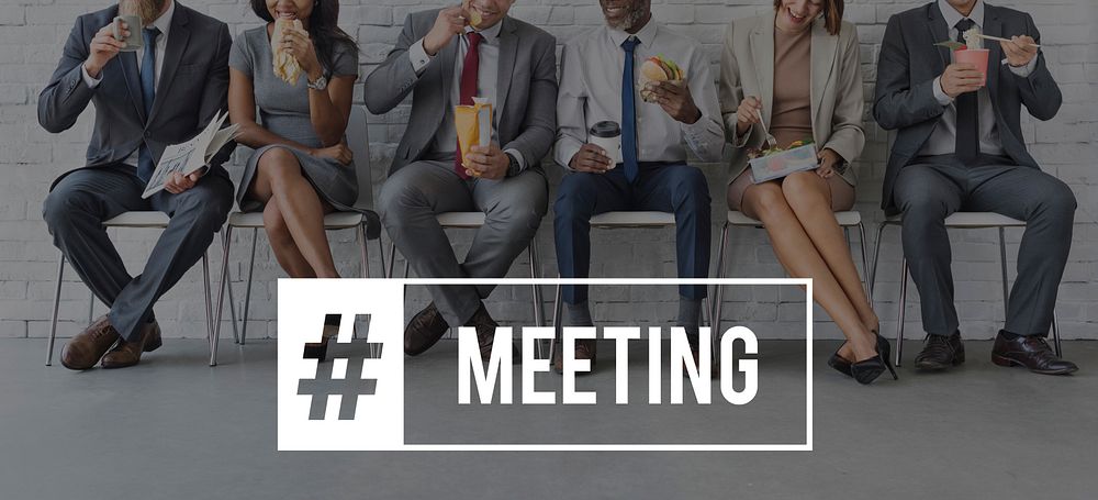 Meeting Business Colleagues Brainstorm Word