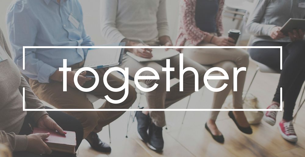 Teamwork Brainstorm Together Hashtag Word