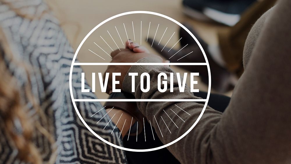 Live To Give Care Concept
