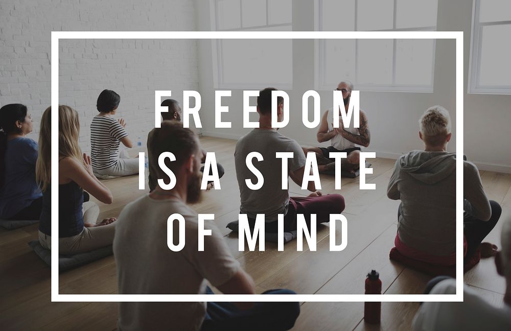 Freedom is a State of Mind Life Motivation Attitude