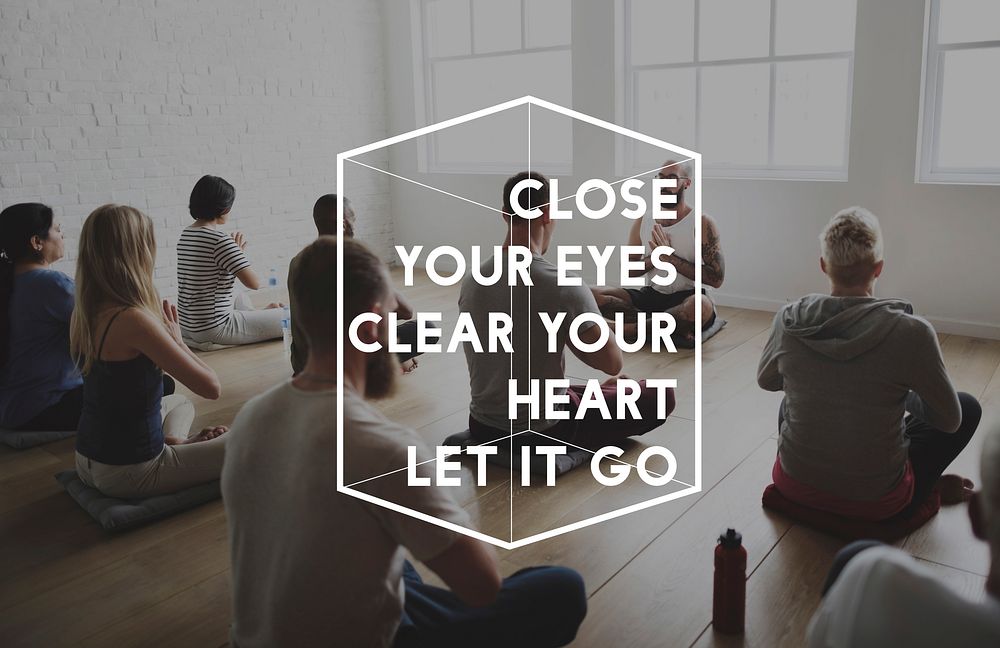 Close Your Eyes Clear the Heart Let It Go Life Positive Peaceful Attitude