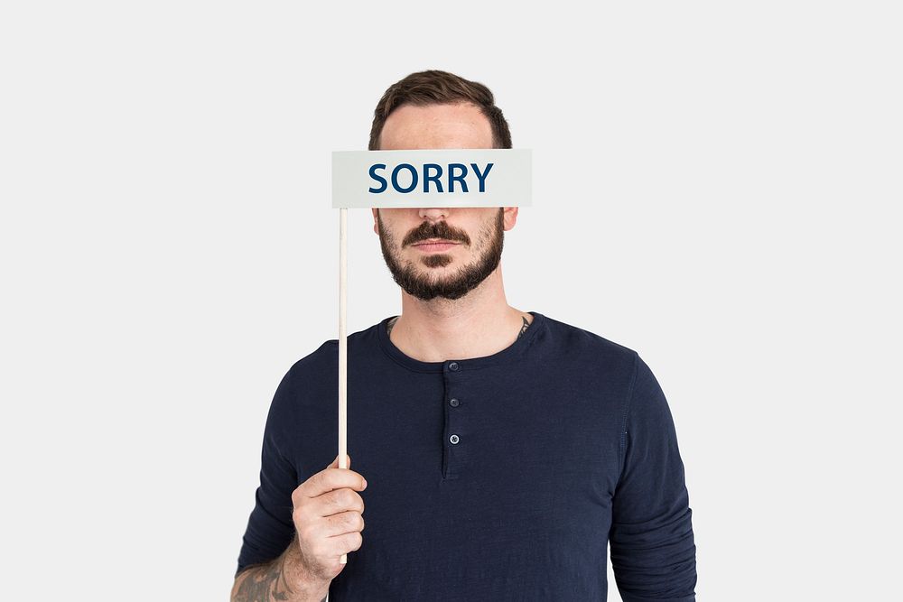 Sorry Forgive  Apologetic Person Sentiments