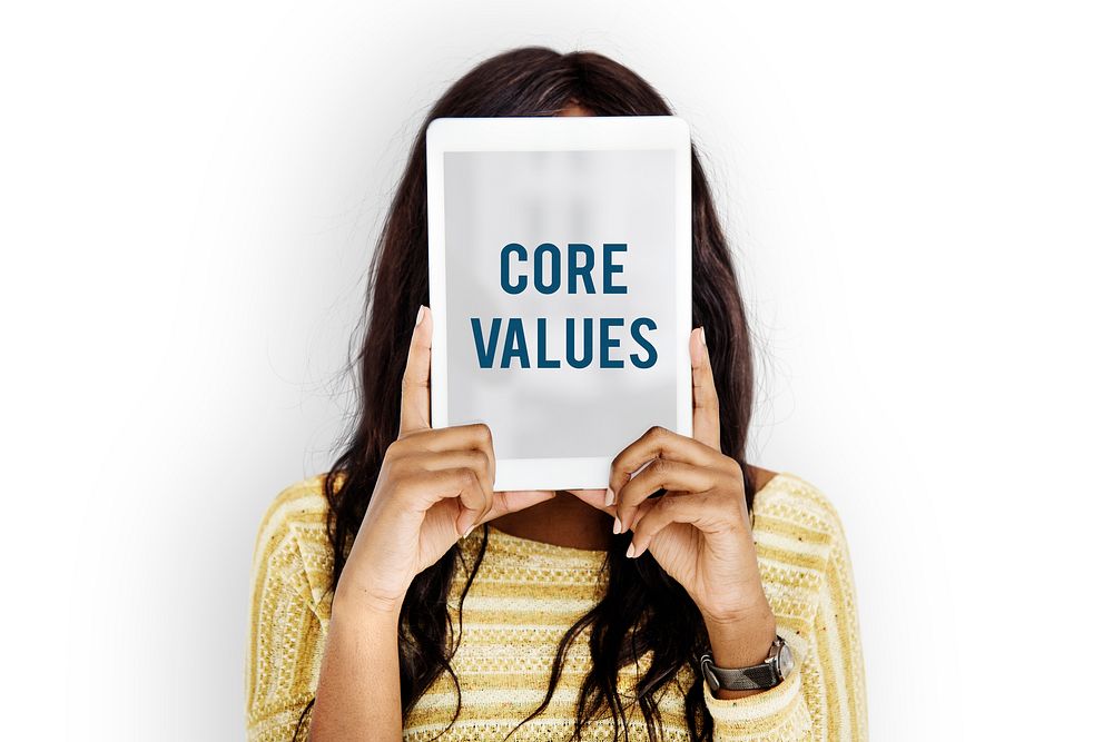 Core values word young people