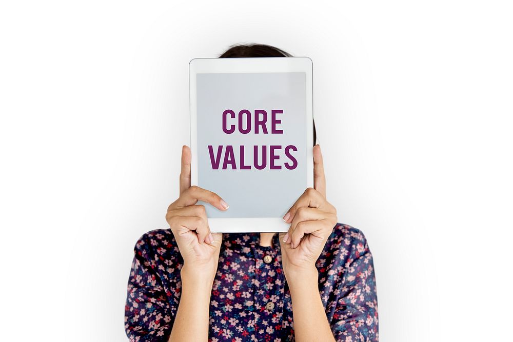 Core values word young people