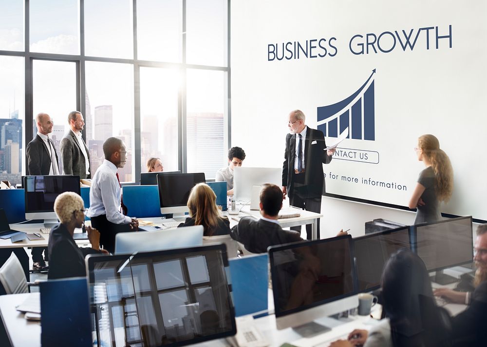 Business Success Report Graph Concept