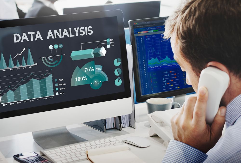 Data Analysis Marketing Business Report Concept